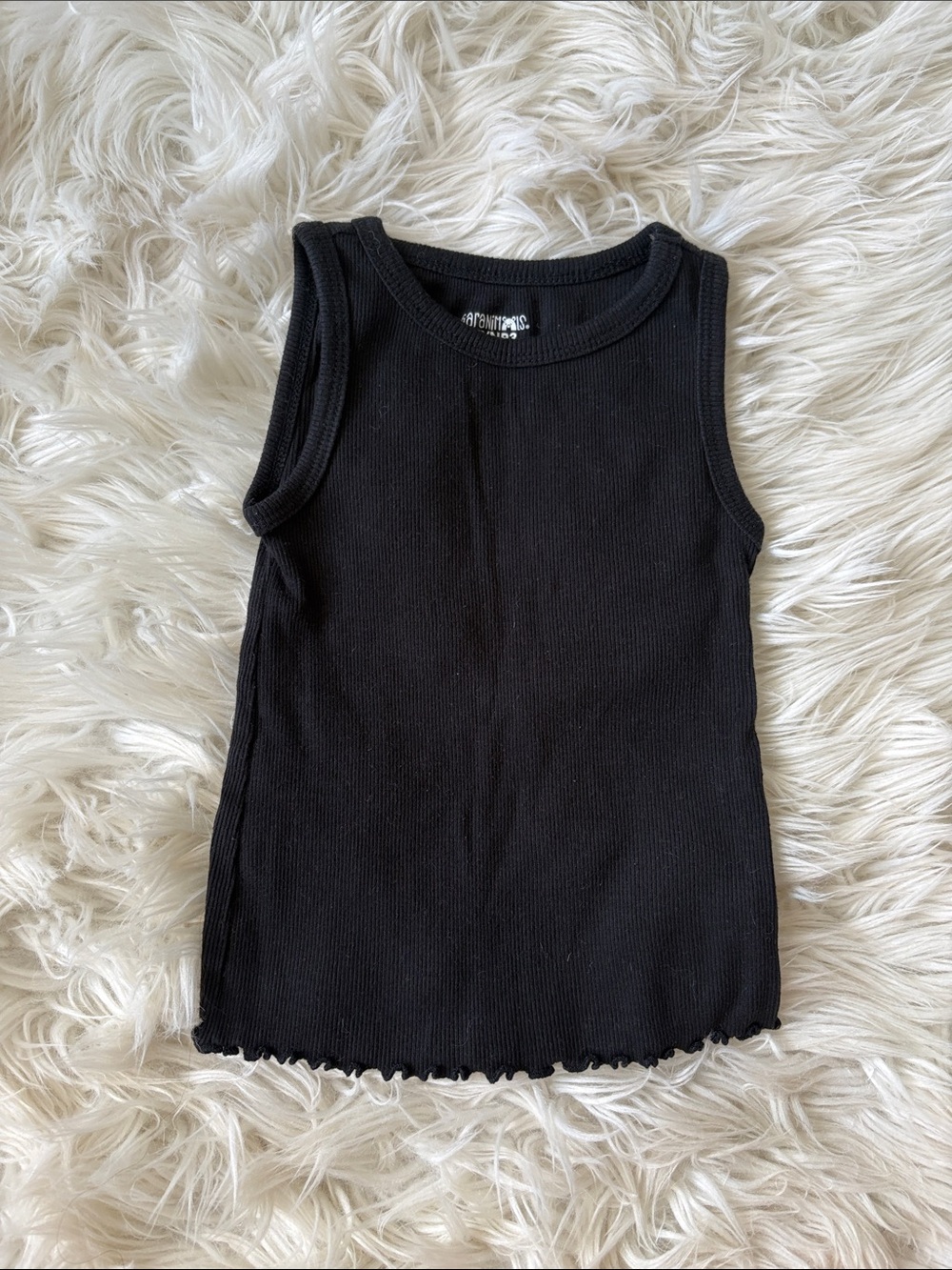 Garanimals Black Ribbed Tank Top for Kids
